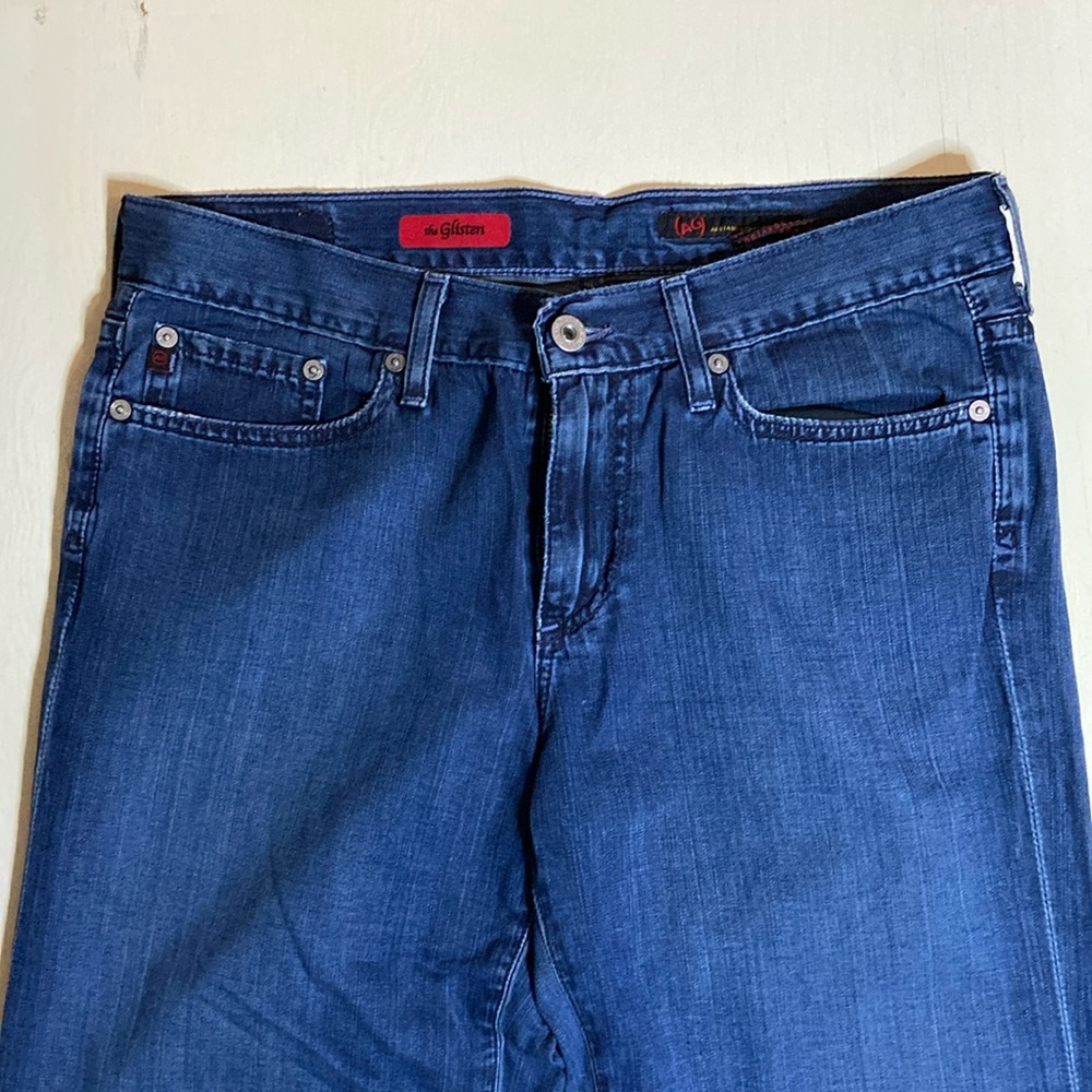 AG Adriano Goldschmied | Women's The Glisten Low Rise Wide Leg Jeans | sz 29R - Picture 2 of 11